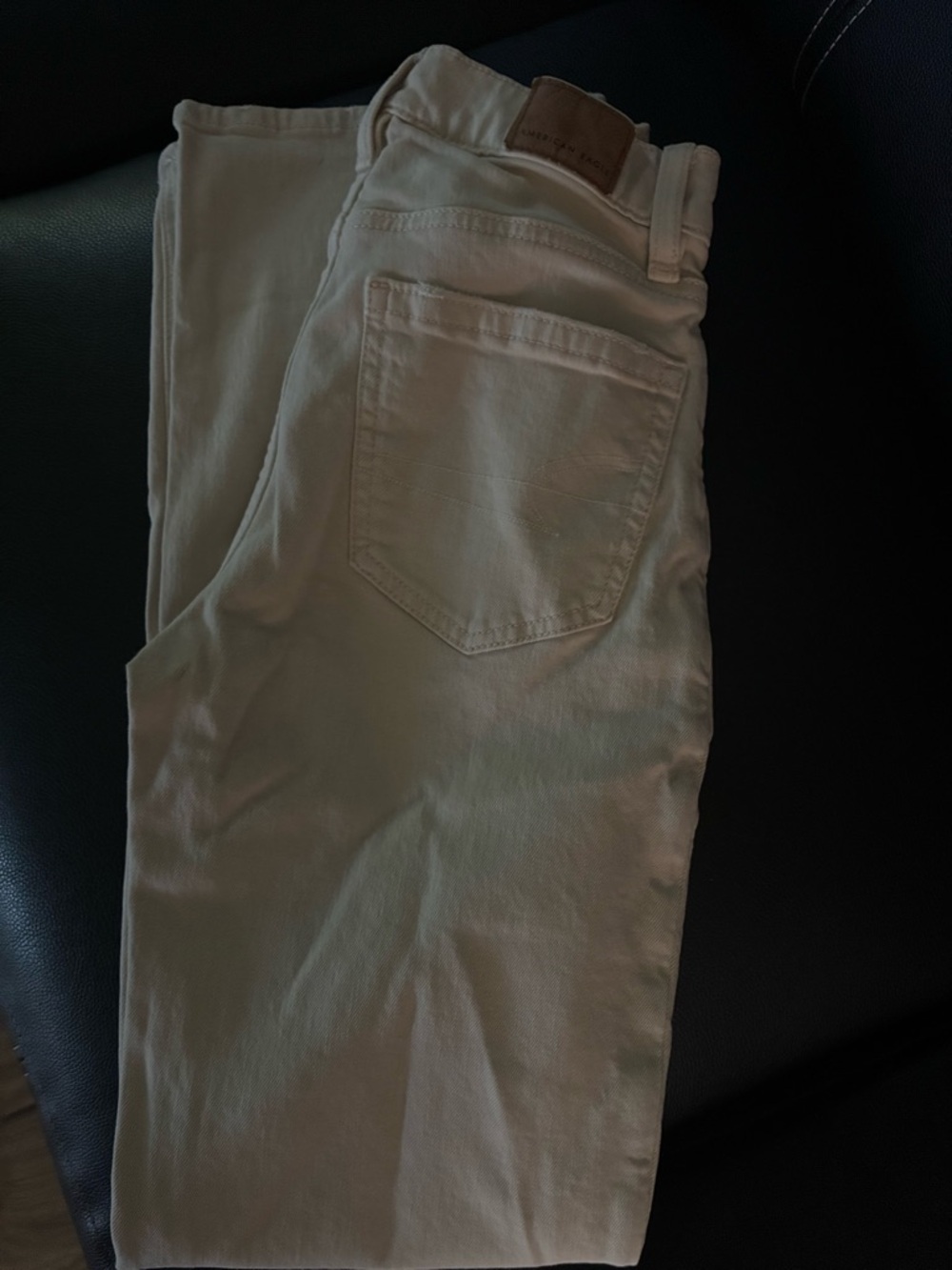 American Eagle Outfitters Women's Boot Cut Jeans — Cream/Tan